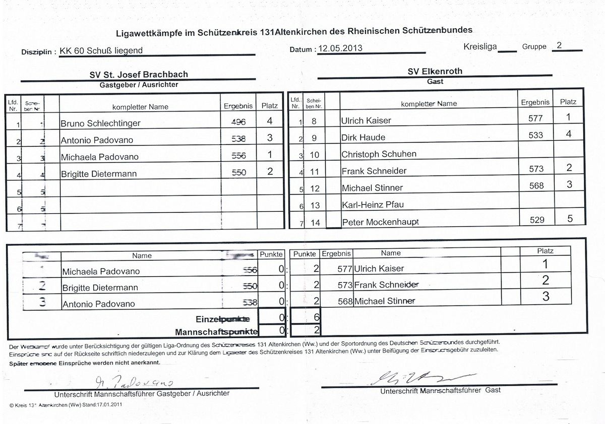 LWK Brachbach - Elkenroth KK-Liegend