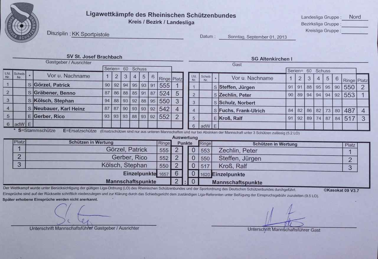 LWK Landesliga KK-SpoPi Brachbach1-Altenkirchen1