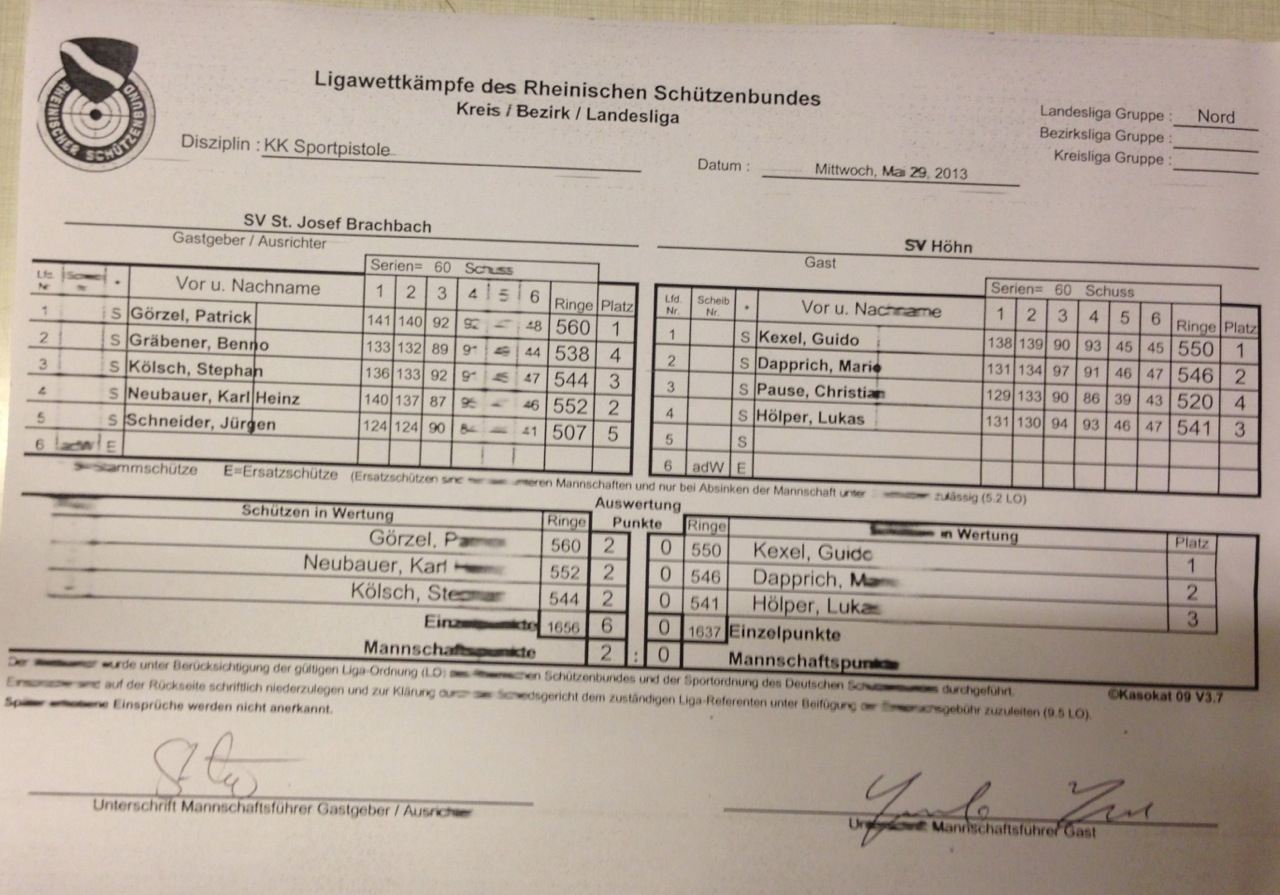 LWK Landesliga KK-SpoPi Brachbach1-Höhn