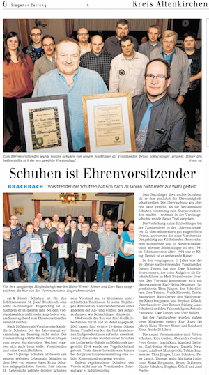 Siegener Zeitung JHV 2015